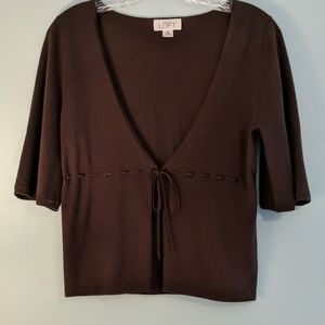 Brown Ann Taylor Loft Cardigan